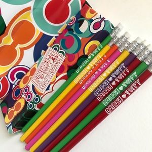 Coach Poppy Pencil Set With Box & Bag Standard #2